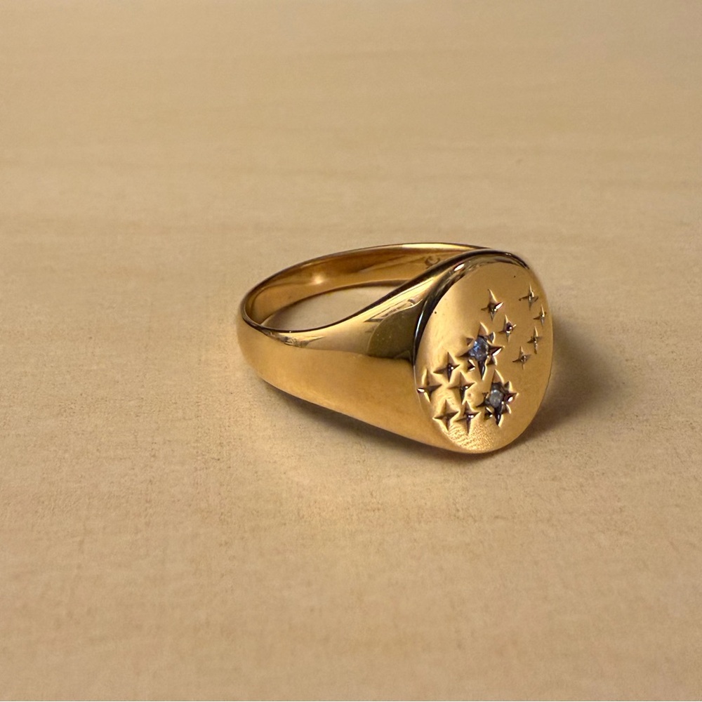 Mejuri Zodiac Sign Ring Virgo  -- Size 7